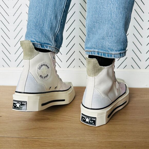 Rare Converse Chuck 70 De Luxe Squared Sz 8.5 Women Shoes Canvas Sneaker A07599C - Picture 5 of 13